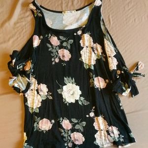 Cold shoulder blouse